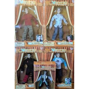 Set of 4 N'Sync Marionettes and 1 Justin Doll on Tour